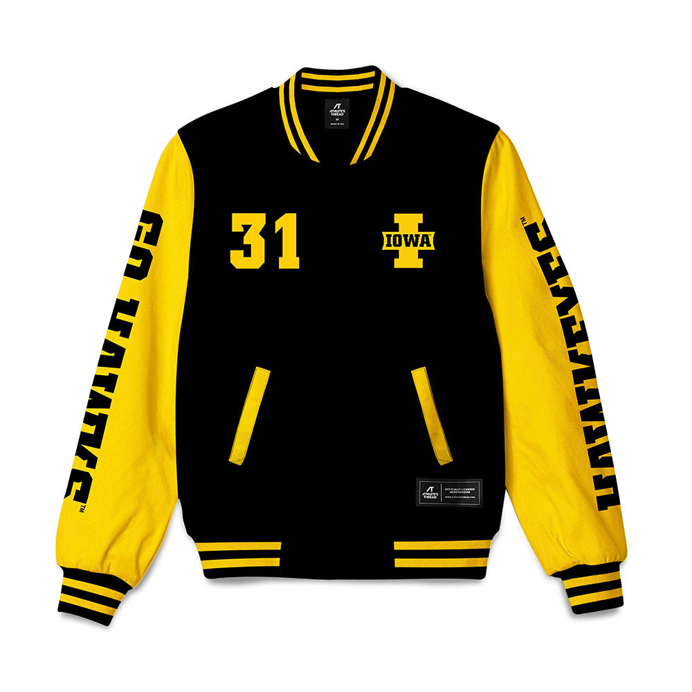 Iowa - NCAA Baseball : Maddux Frese - Bomber Jacket-0