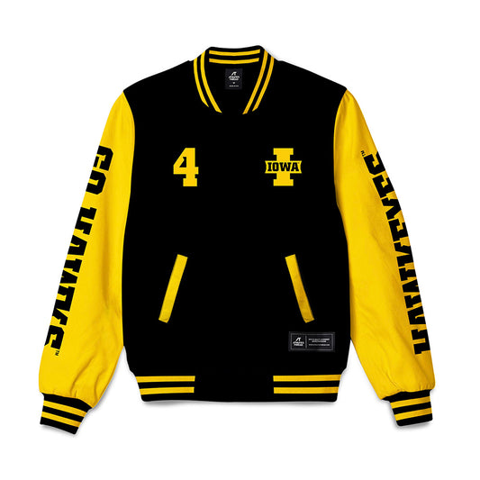 Iowa - NCAA Women's Basketball : Kylie Feuerbach - Bomber Jacket-0