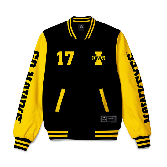 Iowa - NCAA Softball : Anna Streff - Bomber Jacket-0