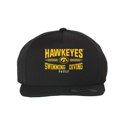 Iowa - NCAA Women's Swimming & Diving : Geneva Pauly - Snapback Hat-0