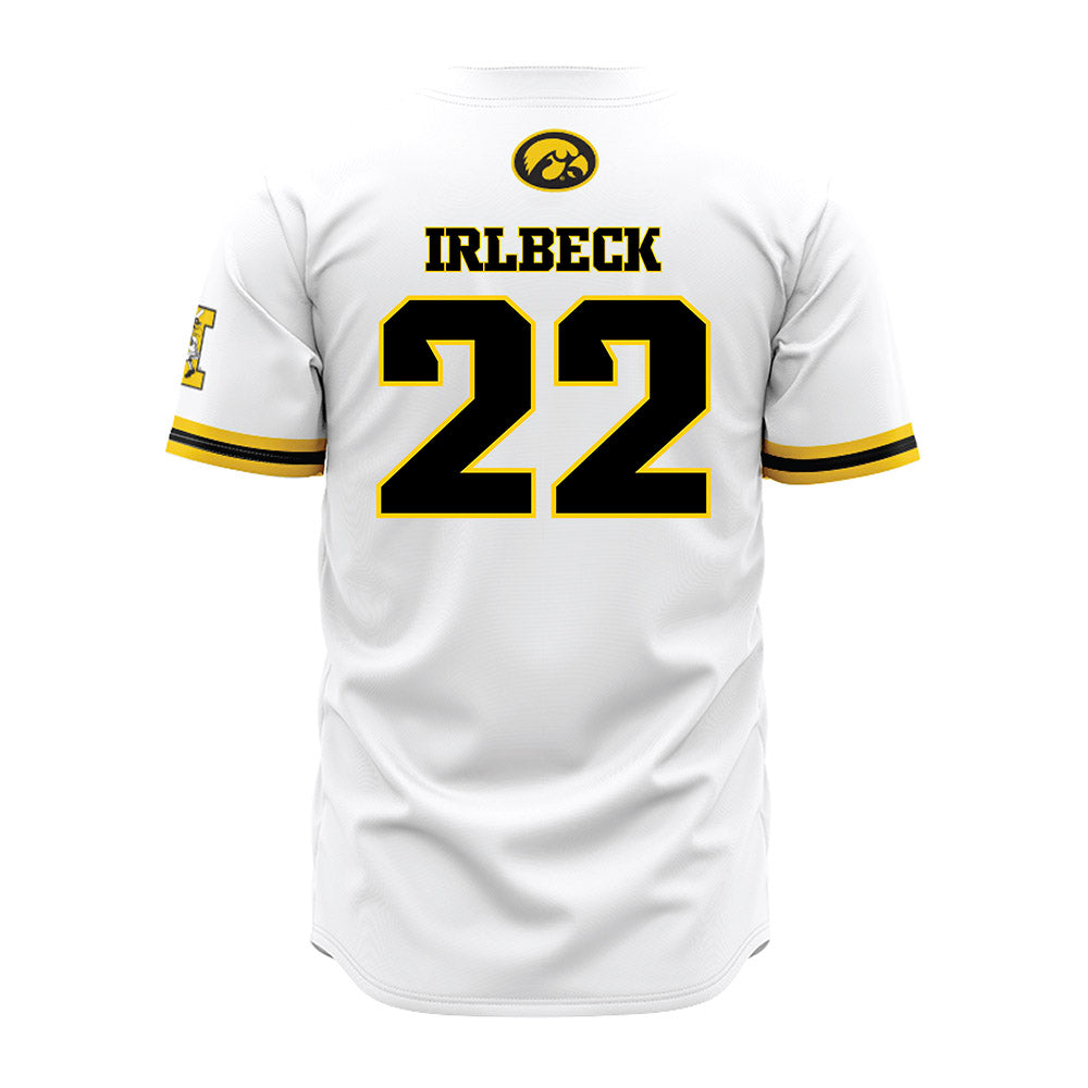 Iowa - NCAA Baseball : Brody Irlbeck - White Jersey-1