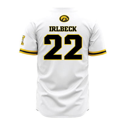 Iowa - NCAA Baseball : Brody Irlbeck - White Jersey-1