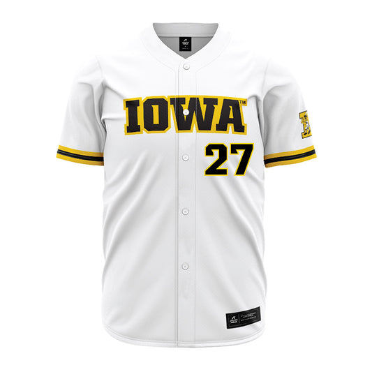 Iowa - NCAA Baseball : Jaylen Ziegler - White Jersey-0