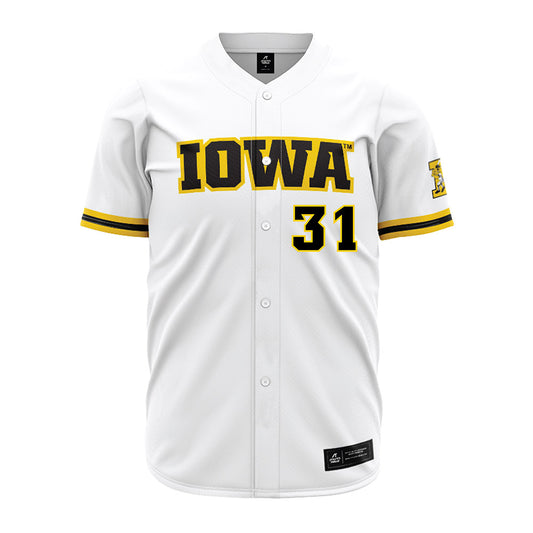 Iowa - NCAA Baseball : Maddux Frese - White Jersey-0
