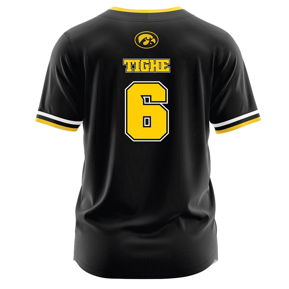 Iowa - NCAA Softball : Caitlin Tighe - Black Jersey-1