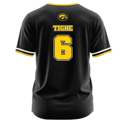 Iowa - NCAA Softball : Caitlin Tighe - Black Jersey-1