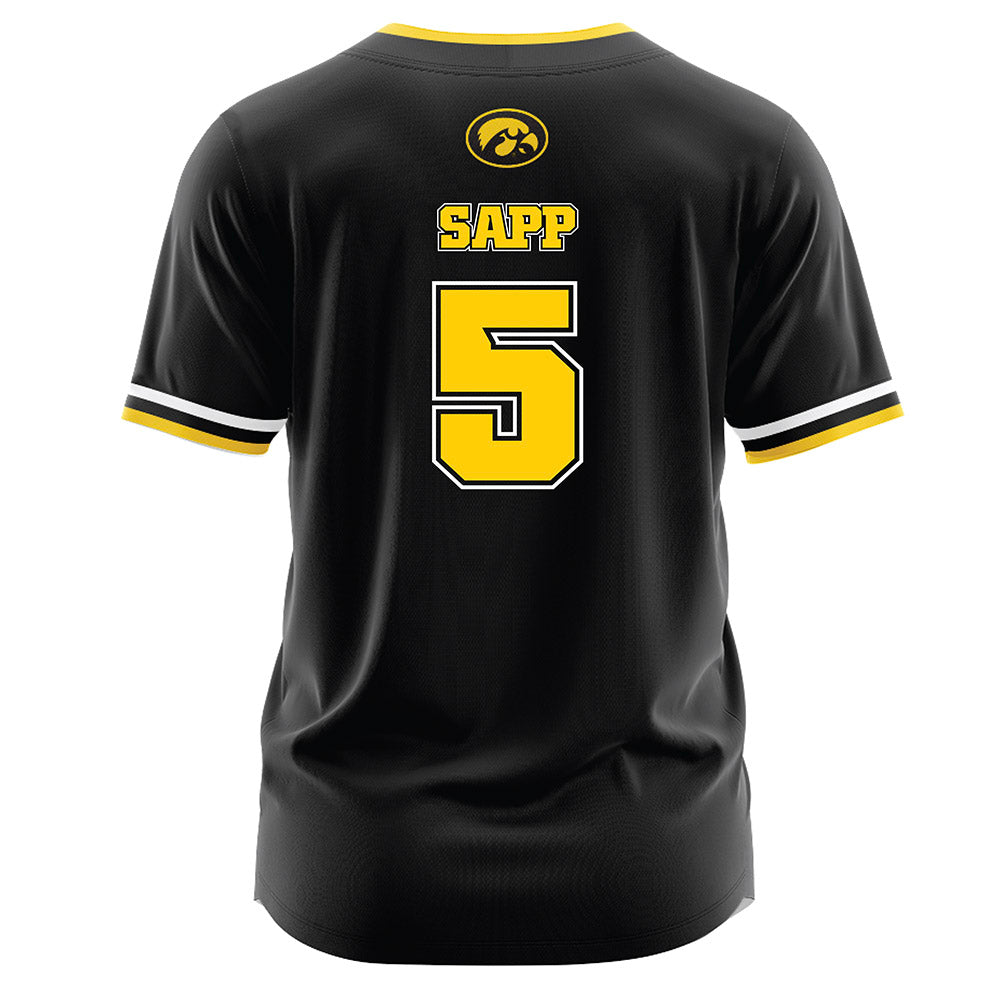 Iowa - NCAA Softball : Avery Sapp - Black Jersey-1