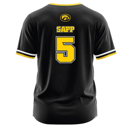 Iowa - NCAA Softball : Avery Sapp - Black Jersey-1