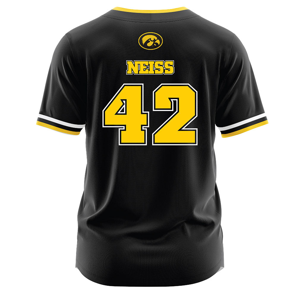 Iowa - NCAA Softball : Serayah Neiss - Black Jersey-1