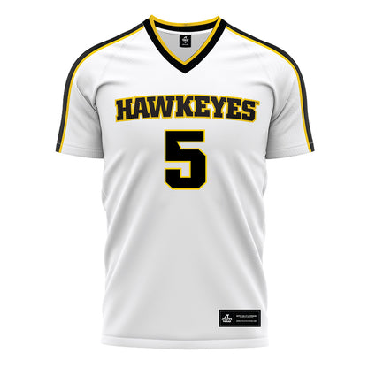 Iowa - NCAA Women's Soccer : Sofia Bush - White Soccer Jersey-0