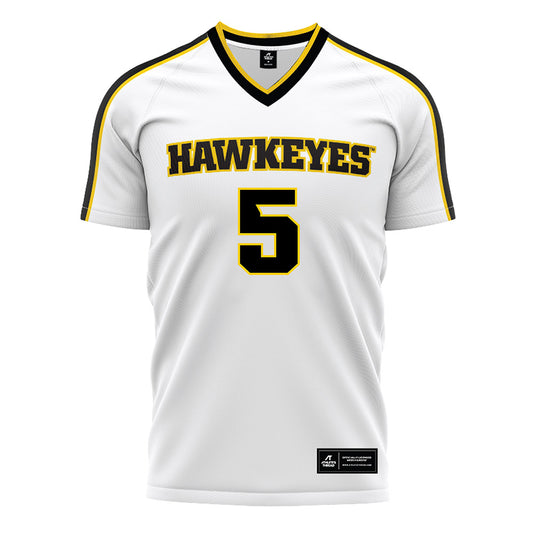 Iowa - NCAA Women's Soccer : Sofia Bush - White Soccer Jersey-0