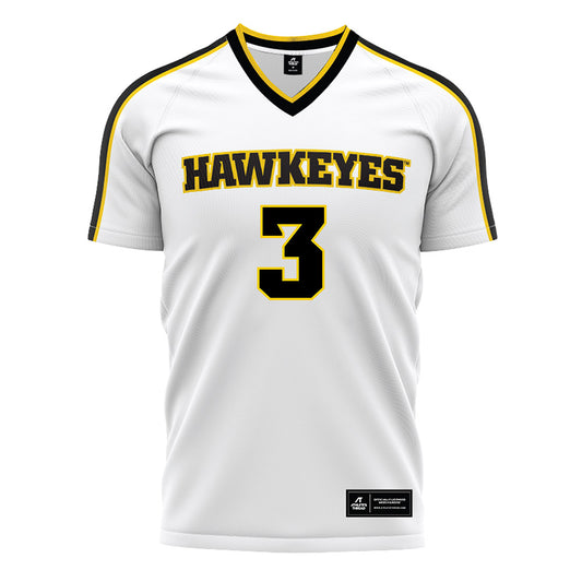 Iowa - NCAA Women's Soccer : Sammy Reimer - White Soccer Jersey-0