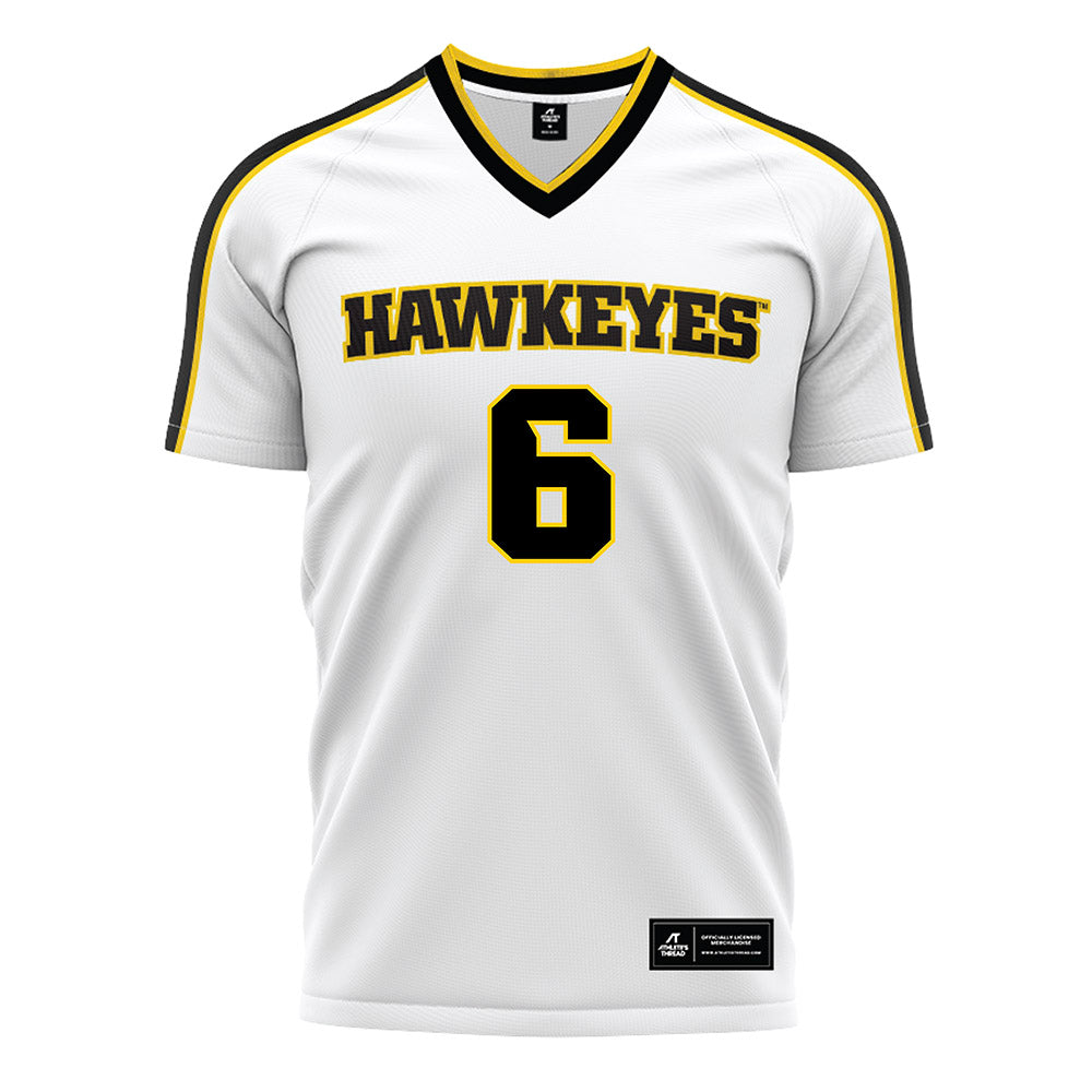 Iowa - NCAA Women's Soccer : Josie Jones - White Soccer Jersey-0