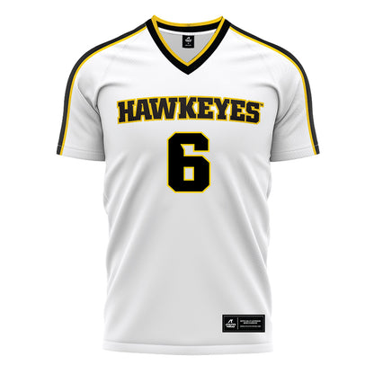 Iowa - NCAA Women's Soccer : Josie Jones - White Soccer Jersey-0