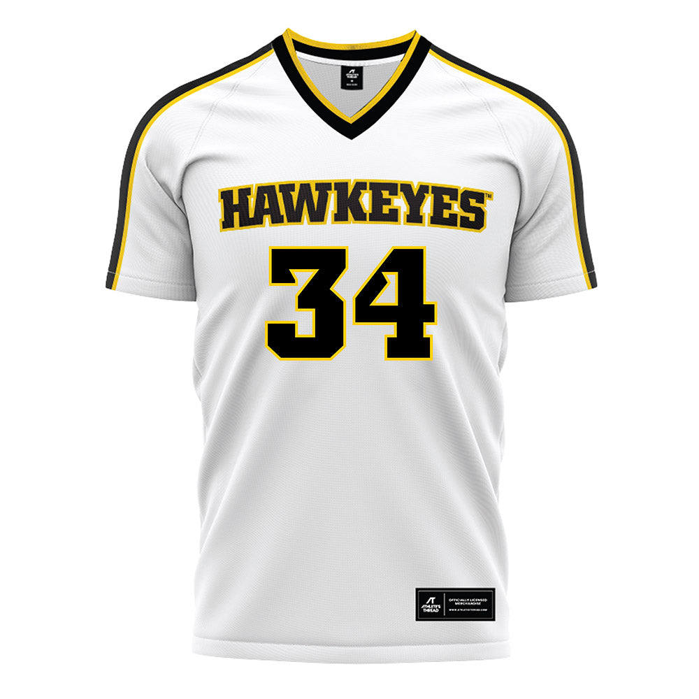 Iowa - NCAA Women's Soccer : Abby Skiff - White Soccer Jersey-0