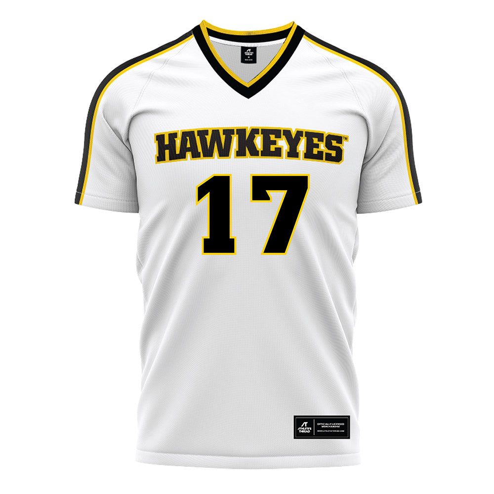 Iowa - NCAA Women's Soccer : Emma Stannard - White Soccer Jersey-0