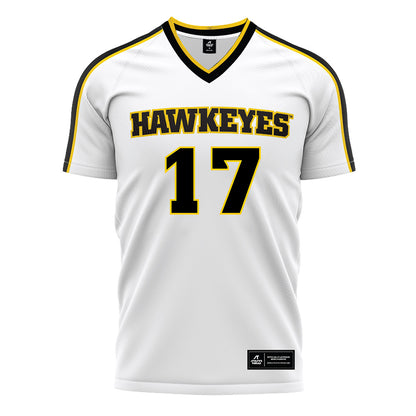 Iowa - NCAA Women's Soccer : Emma Stannard - White Soccer Jersey-0