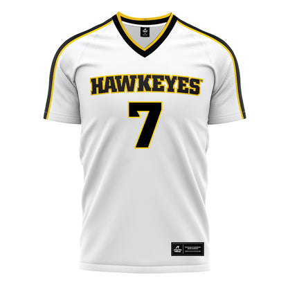 Iowa - NCAA Women's Soccer : Lexy Griffin - White Soccer Jersey-0
