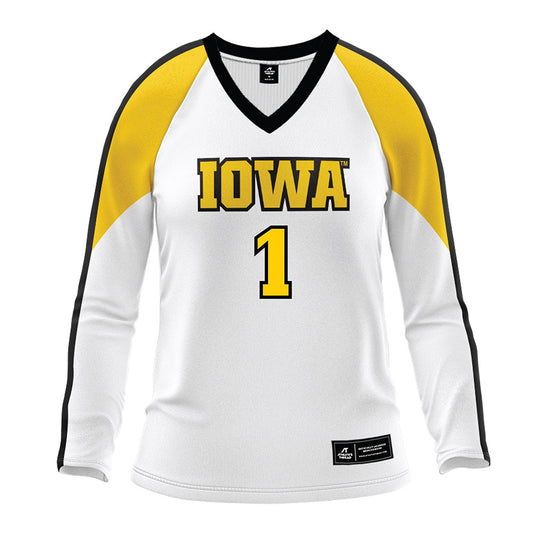Iowa - NCAA Women's Volleyball : Peyton Young - White Volleyball Jersey-0