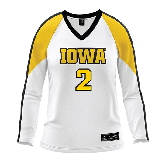 Iowa - NCAA Women's Volleyball : Henlee Moszkowicz - White Volleyball Jersey-0
