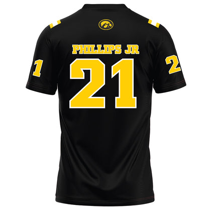 Iowa - NCAA Football : Lendon Phillips jr - Black Football Jersey-1