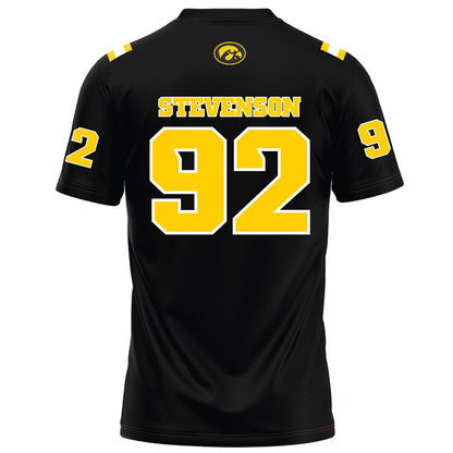 Iowa - NCAA Football : Brice Stevenson - Black Football Jersey-1