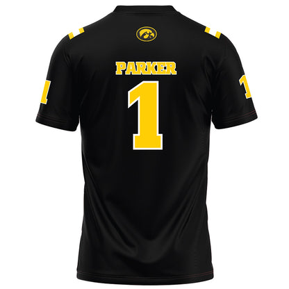 Iowa - NCAA Football : KJ Parker - Black Football Jersey-1