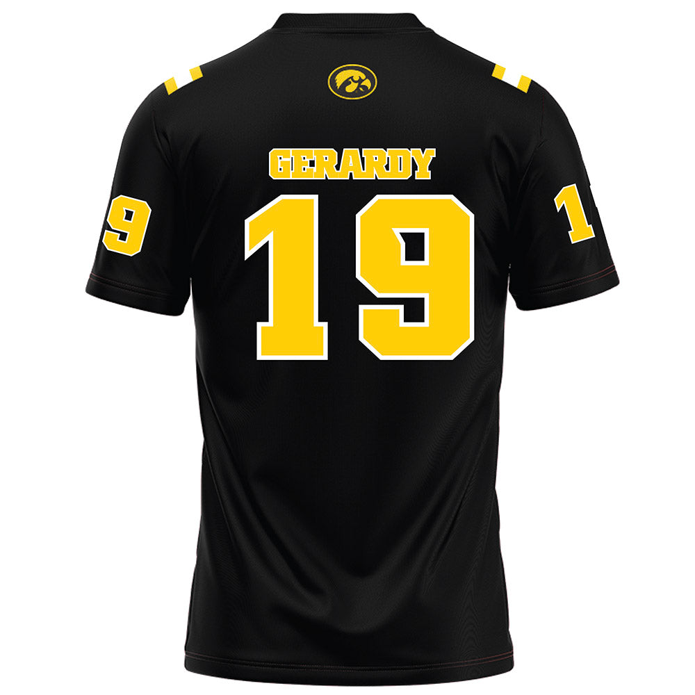 Iowa - NCAA Football : Kyler Gerardy - Black Football Jersey-1