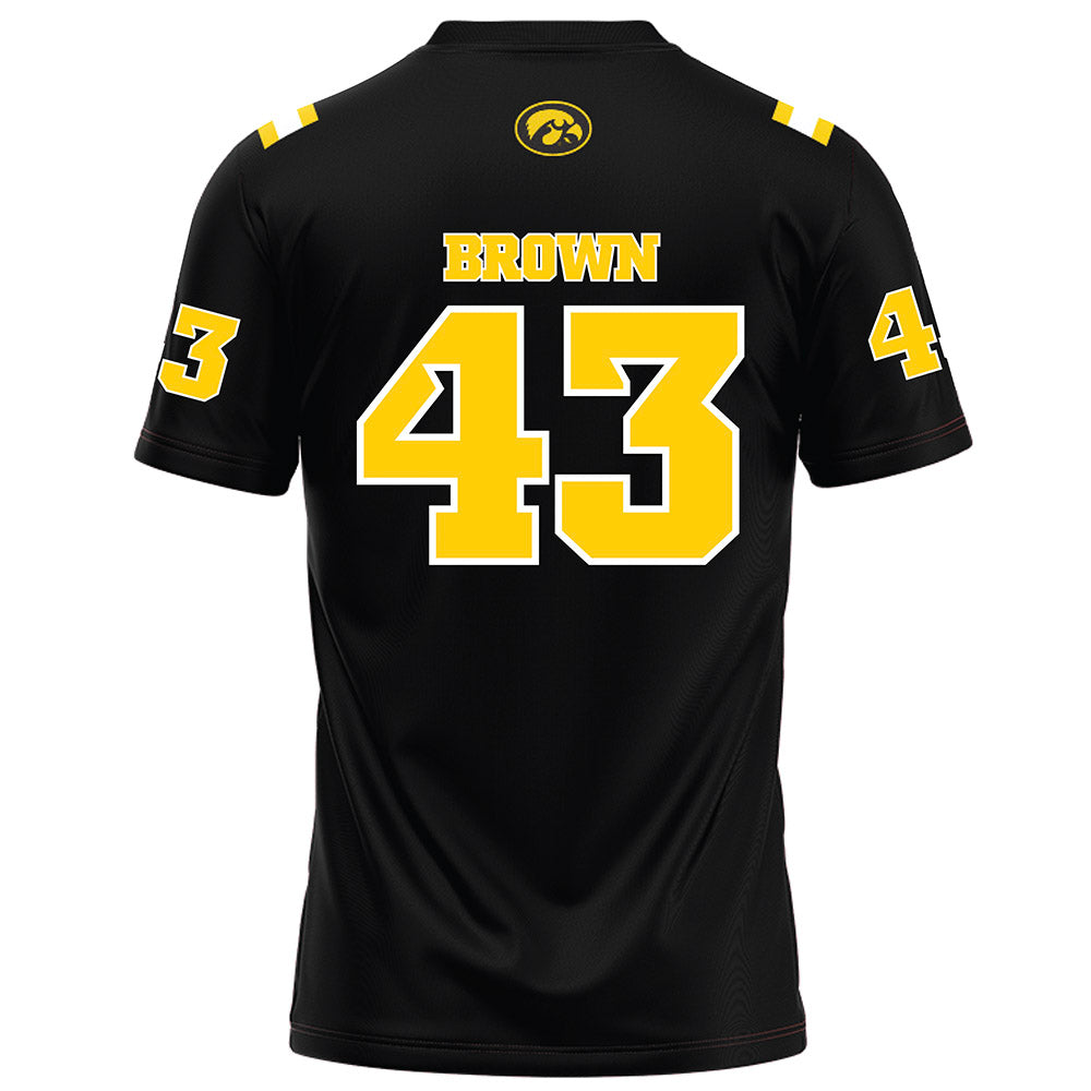 Iowa - NCAA Football : Kahmari Brown - Black Football Jersey-1