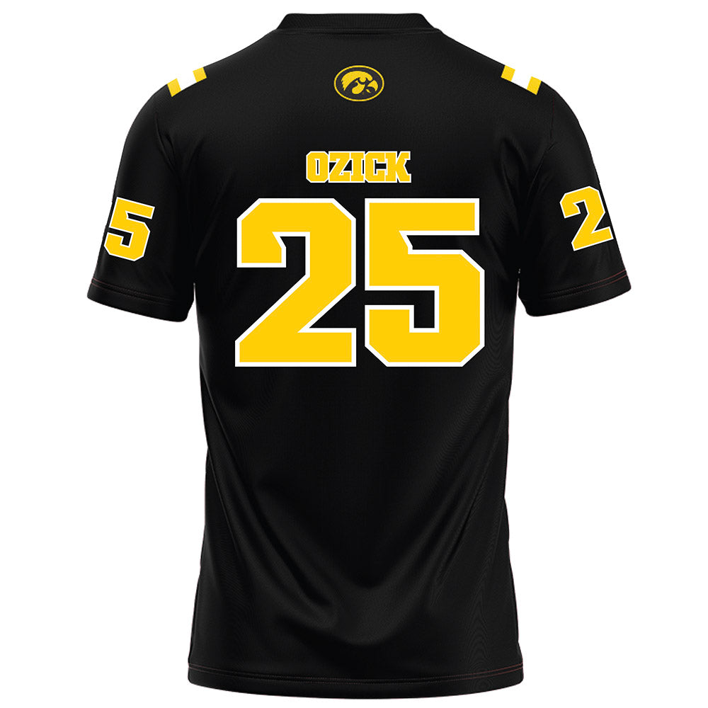 Iowa - NCAA Football : Eli Ozick - Black Football Jersey-1