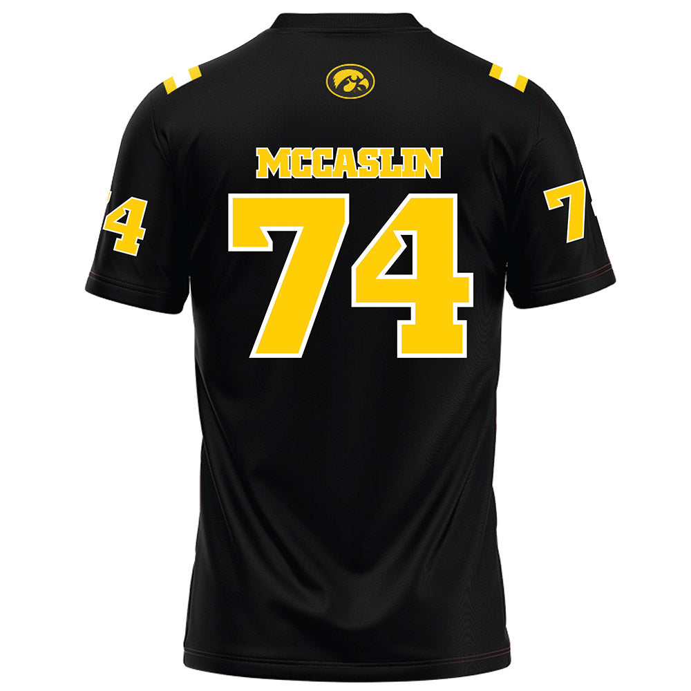 Iowa - NCAA Football : Bodey McCaslin - Black Football Jersey-1