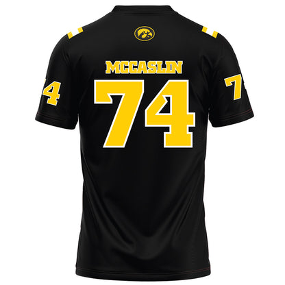 Iowa - NCAA Football : Bodey McCaslin - Black Football Jersey-1