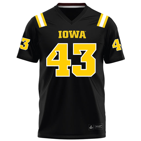 Iowa - NCAA Football : Kahmari Brown - Black Football Jersey-0
