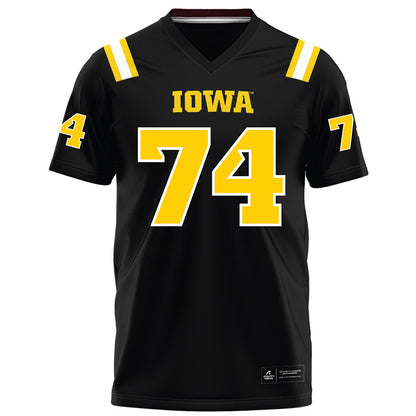 Iowa - NCAA Football : Bodey McCaslin - Black Football Jersey-0