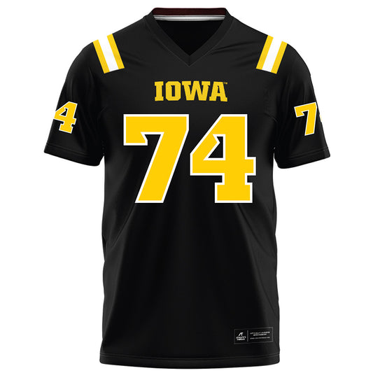 Iowa - NCAA Football : Bodey McCaslin - Black Football Jersey-0