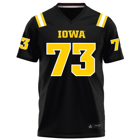 Iowa - NCAA Football : Colin Whitters - Black Football Jersey-0
