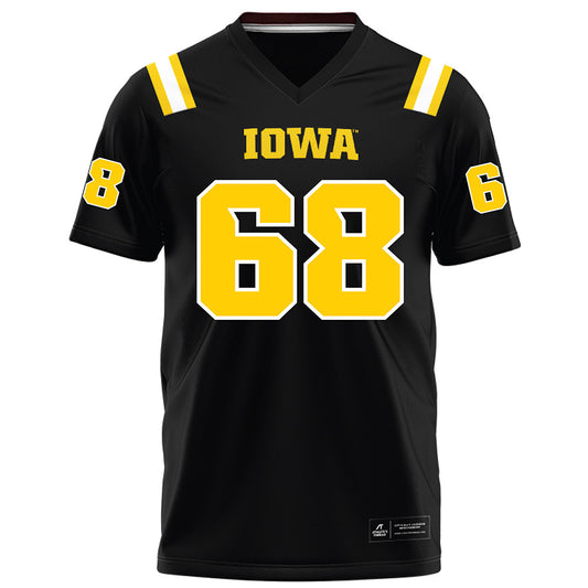 Iowa - NCAA Football : William Nolan - Black Football Jersey-0