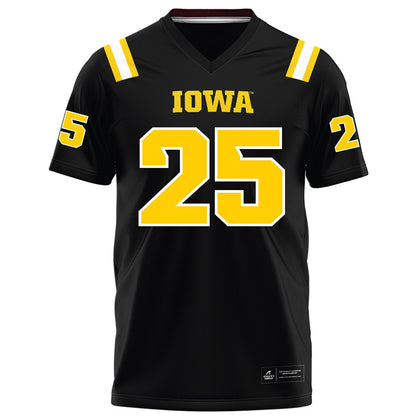 Iowa - NCAA Football : Eli Ozick - Black Football Jersey-0