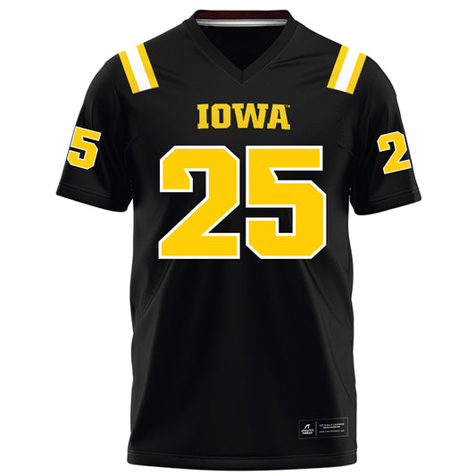 Iowa - NCAA Football : Eli Ozick - Black Football Jersey-0