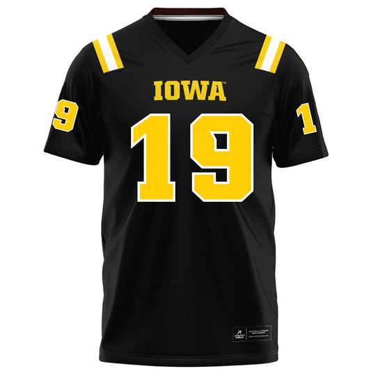 Iowa - NCAA Football : Kyler Gerardy - Black Football Jersey-0