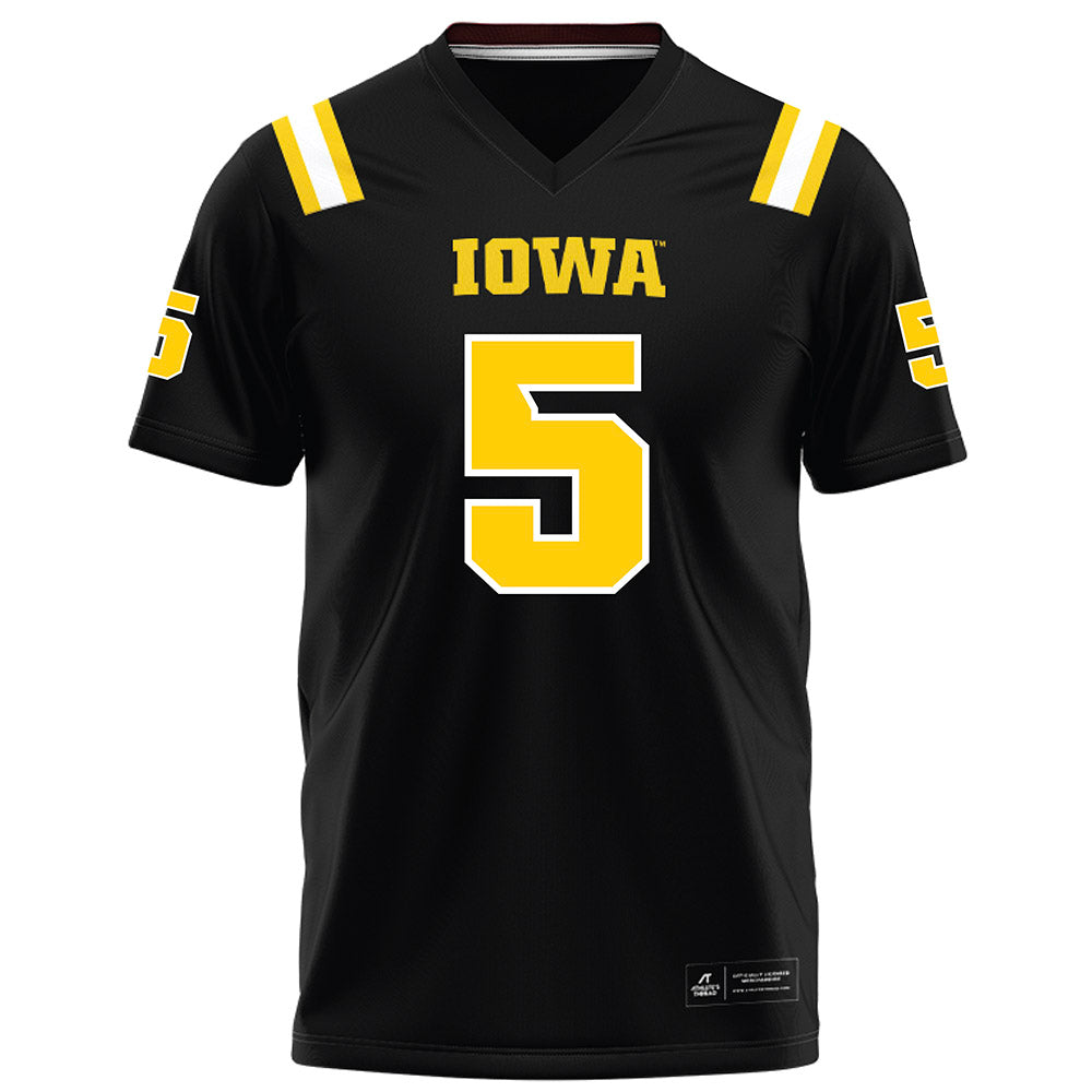 Iowa - NCAA Football : Nathan Mcneil - Black Football Jersey-0
