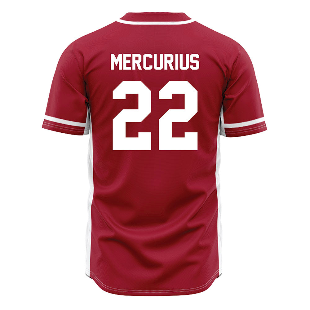 Oklahoma - NCAA Baseball : Leighton Mercurius - Maroon Jersey-1