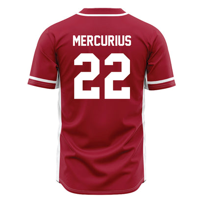 Oklahoma - NCAA Baseball : Leighton Mercurius - Maroon Jersey-1