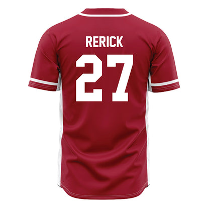 Oklahoma - NCAA Baseball : Drew Rerick - Maroon Jersey-1