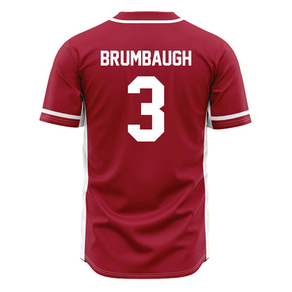 Oklahoma - NCAA Baseball : Cayden Brumbaugh - Maroon Jersey-1