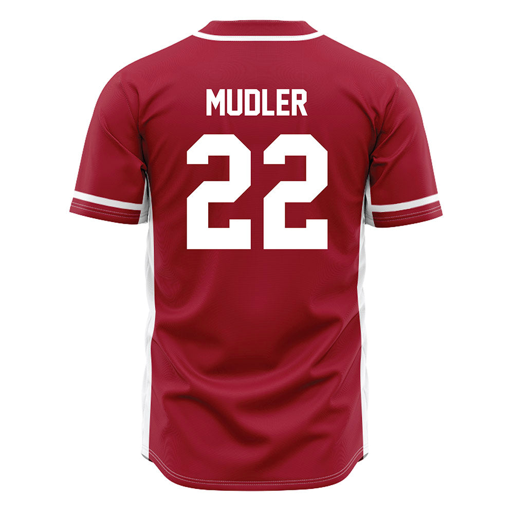 Oklahoma - NCAA Baseball : Scott Mudler - Maroon Jersey-1
