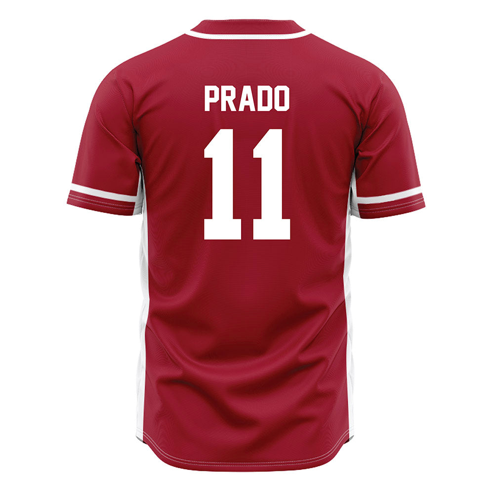Oklahoma - NCAA Baseball : Gerardo Prado - Maroon Jersey-1