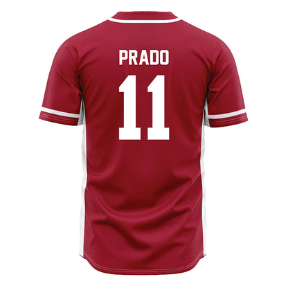 Oklahoma - NCAA Baseball : Gerardo Prado - Maroon Jersey-1