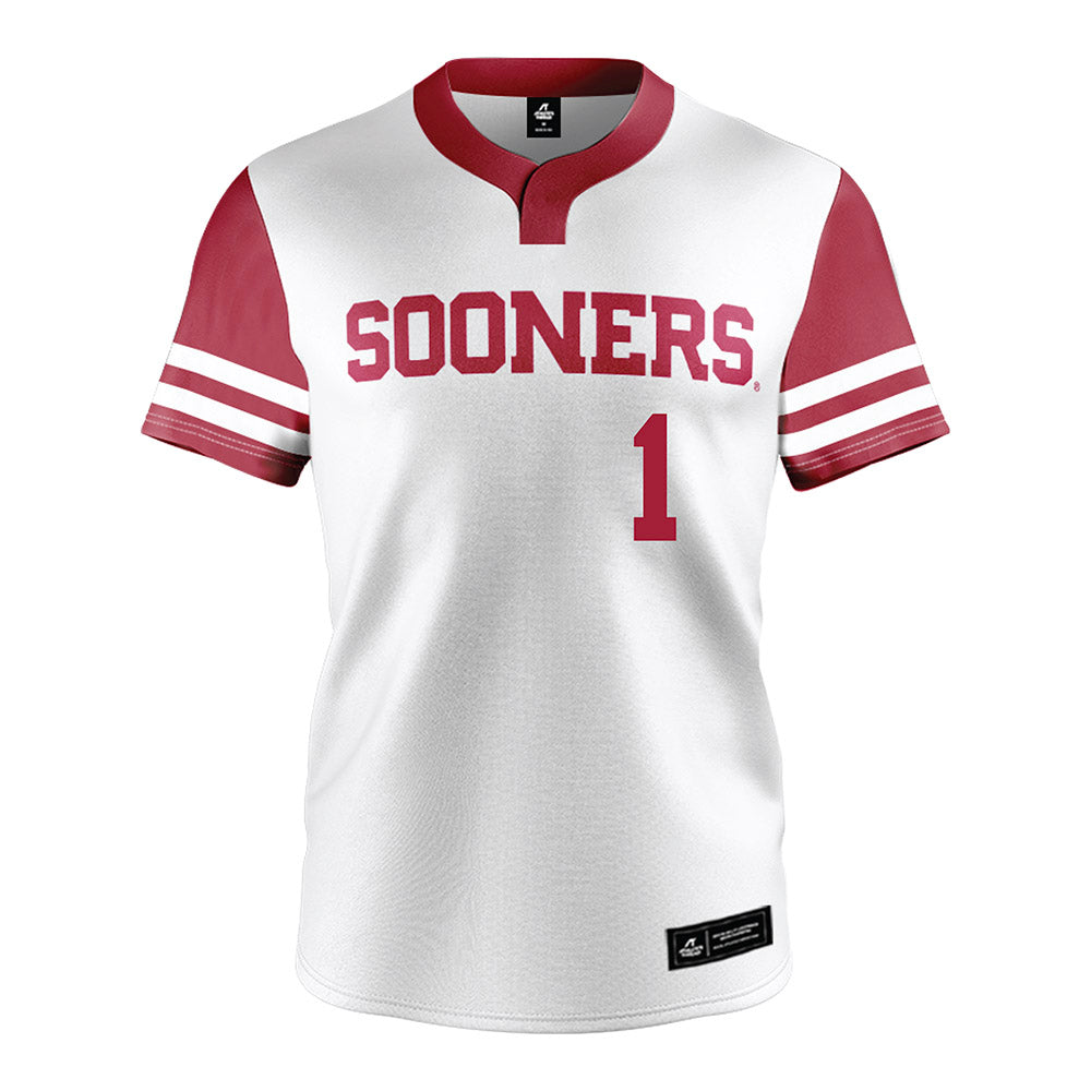 Oklahoma - NCAA Softball : Kendall Wells - White Jersey-0