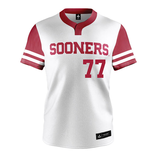 Oklahoma - NCAA Softball : Sydney Barker - White Jersey-0